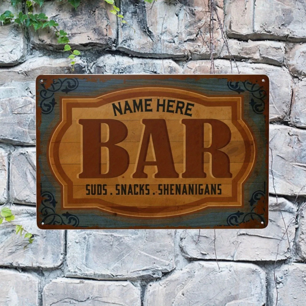CIFbuy Insegna Metallica Piatt - Home Bar Signs recensione e prezzo