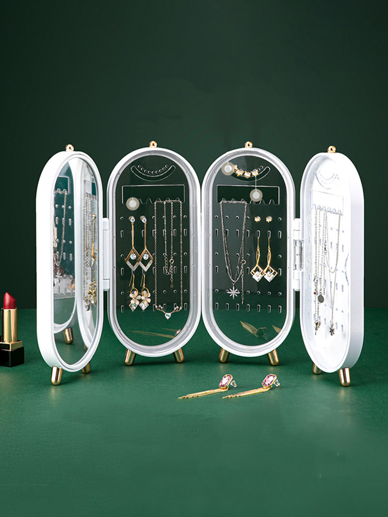 Armadietto Portagioie con Spec - Bar Cart Gold recensione e prezzo